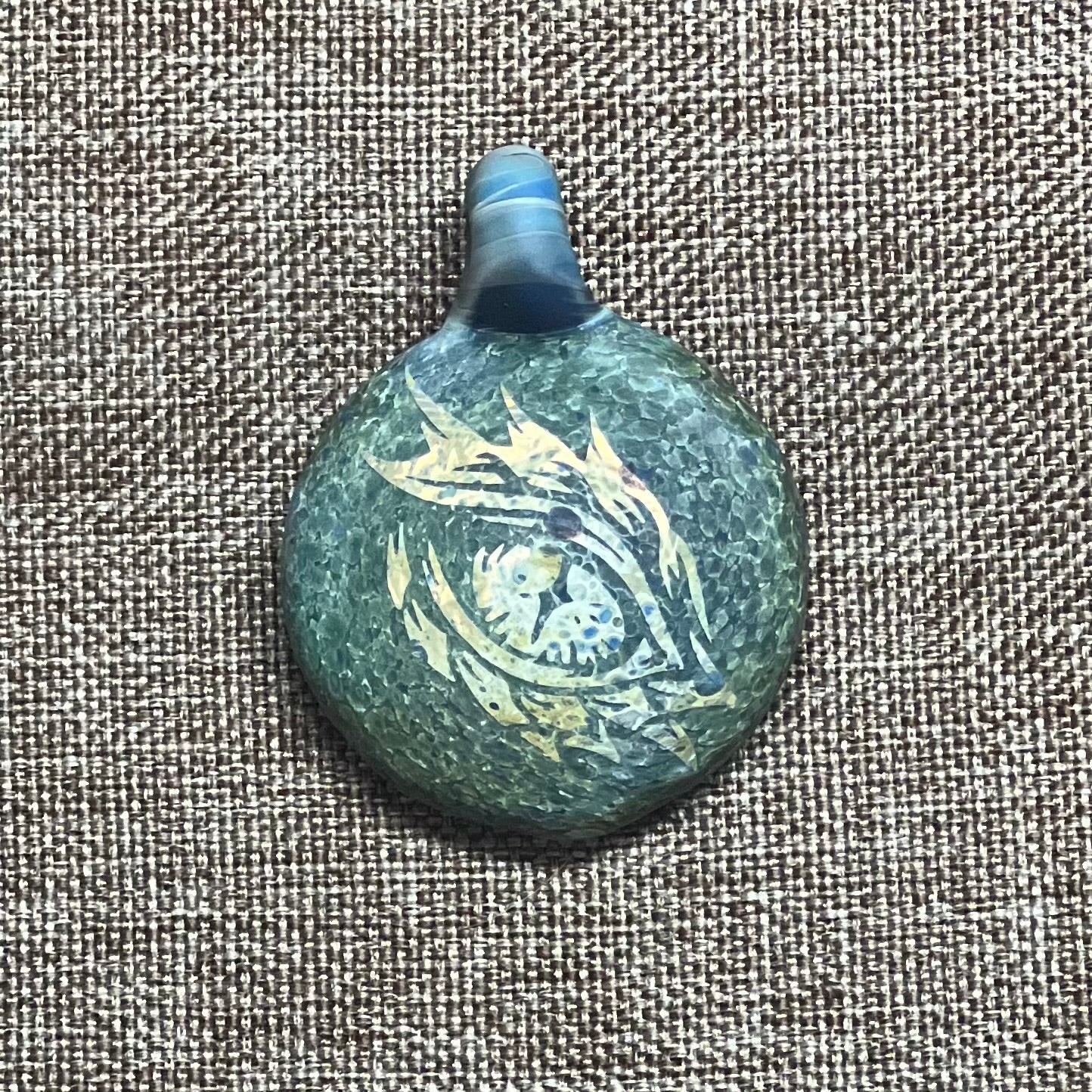 Heady glass eye good pendant