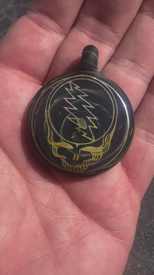 Grateful Dead Glass Pendant